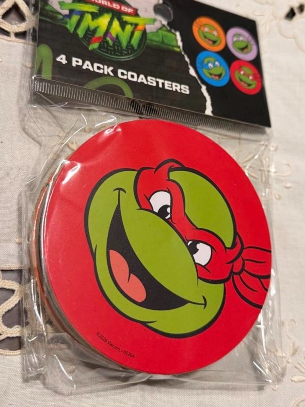 New Teenage Mutant Ninja Turtles Coasters - 4 Pack